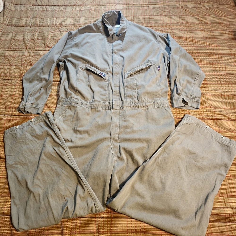 LAPCO FR Flame Resistant Coveralls Men 3XL Regular Gray 100% Cotton Workwear
